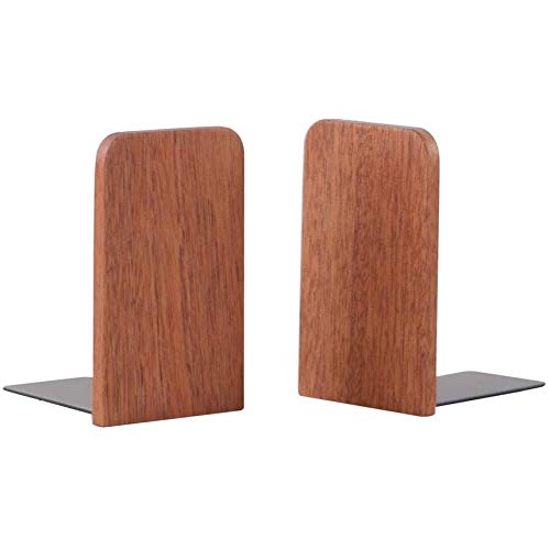 Muso Wood Sujetalibros antideslizantes para libros y películas (2 pares)
