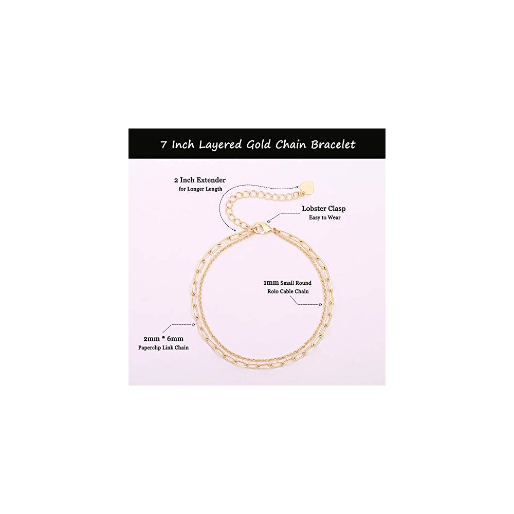 Pulseras de oro de 18 quilates con cadena de eslabones