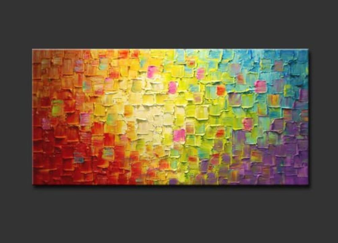 Gran pintura al óleo sobre lienzo Moderno