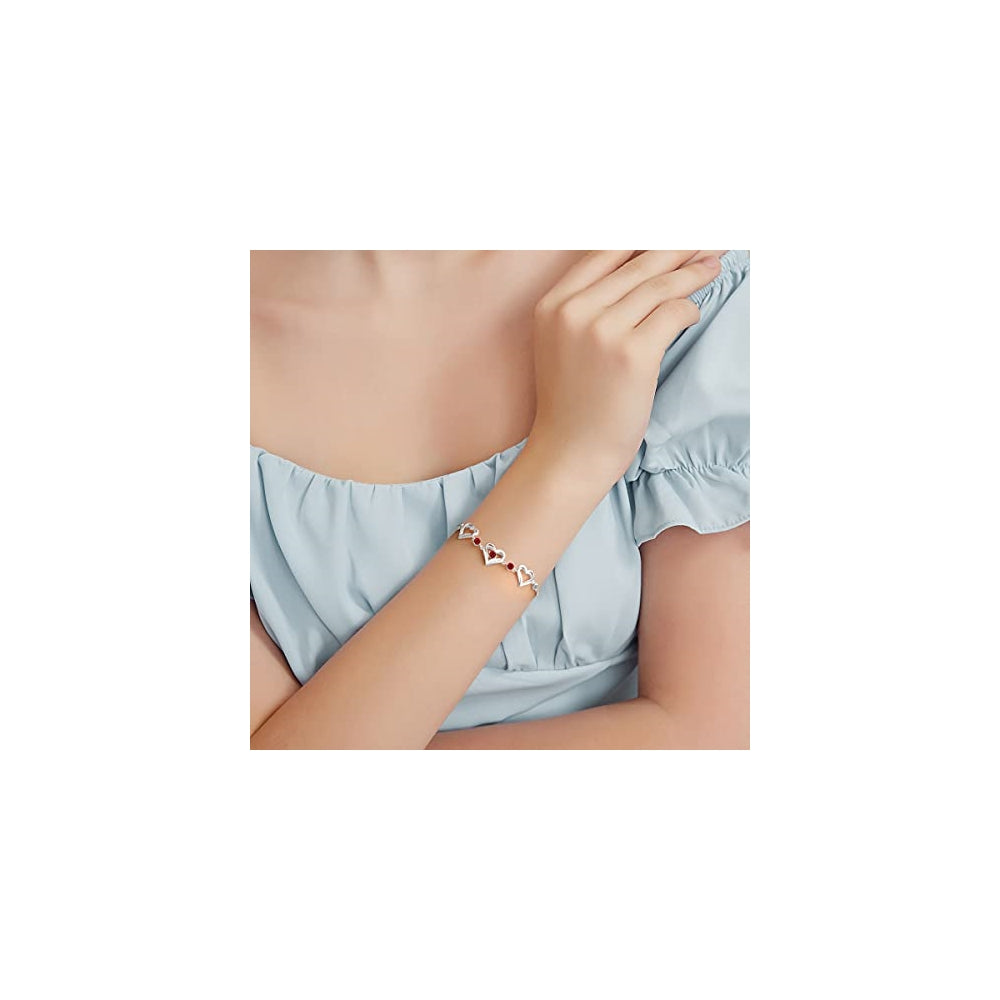 Pulseras y tobilleras de plata fina con colgante de corazón