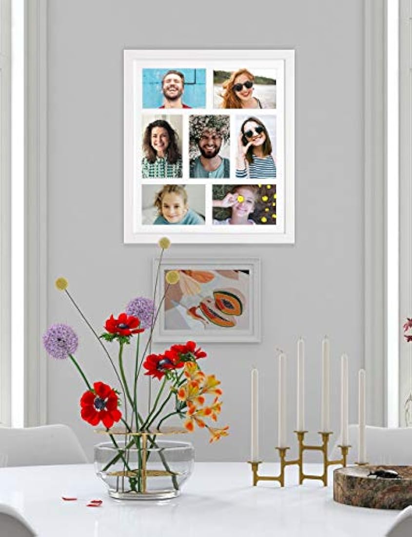 Marco de fotos (5.4 x 6.2 in), color plateado