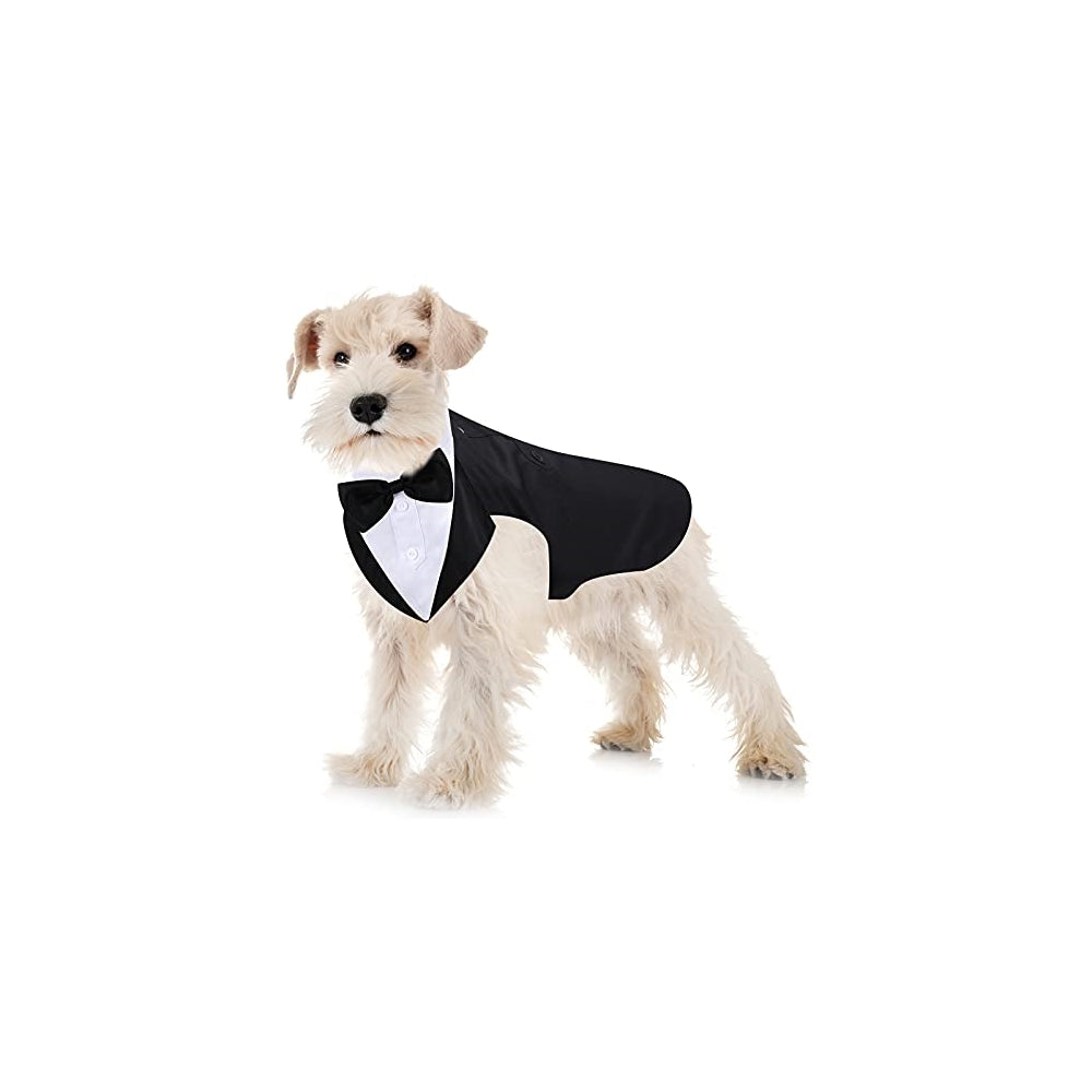 Disfraces de esmoquin y bandana para perros talla S