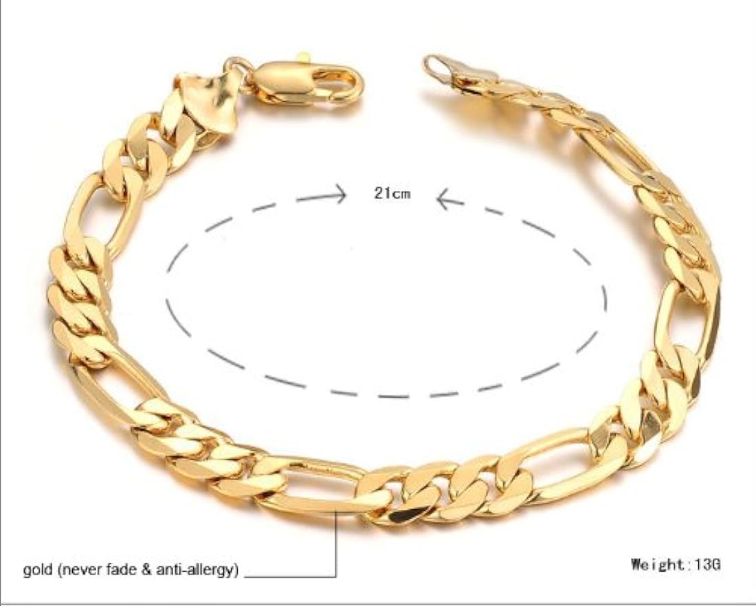 Pulsera de oro personalizable para hombre