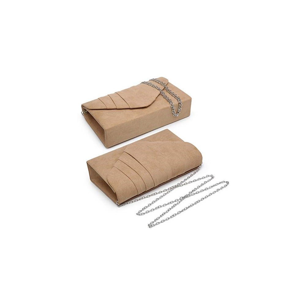 Bolsa de noche plisada para mujer para fiesta