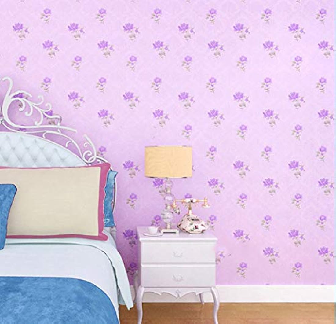 Papel pintado para armario (17.6 x 97.6 in), diseño floral