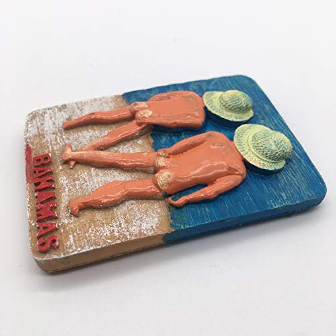 Imán para nevera 3D de resina hecha a mano de Bahamas