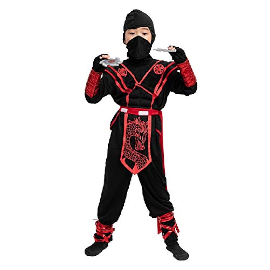 Disfraces Atuendo de Ninja del dragón rojo