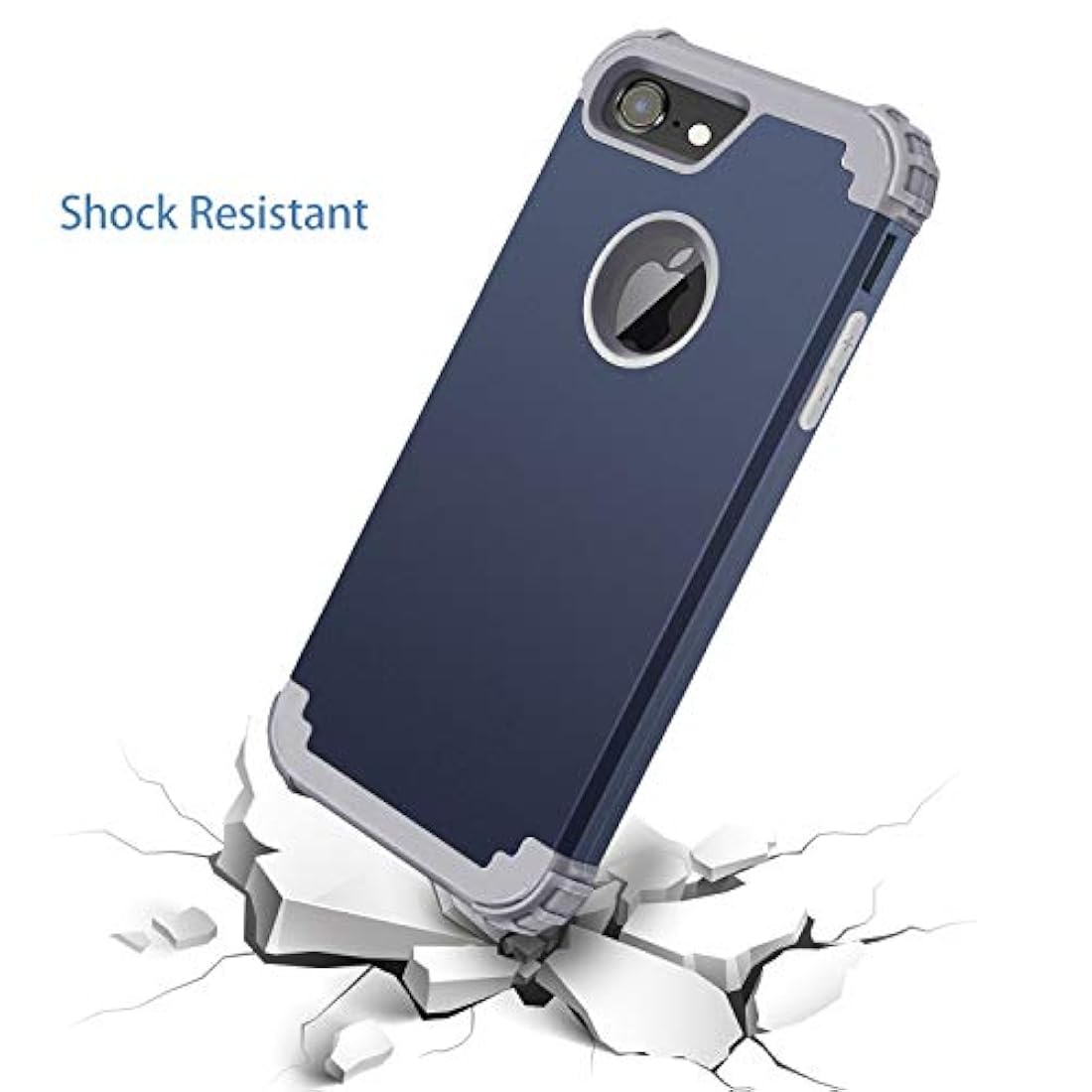 Fingic-Carcasa para iPhone 8, iPhone 7,ultra finas, de goma