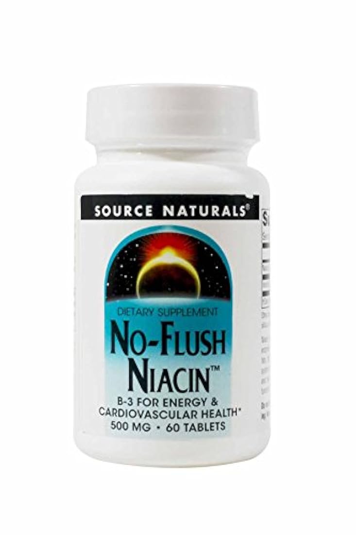 Source Naturals no-flush Niacina 500 mg pestañas, 60 CT
