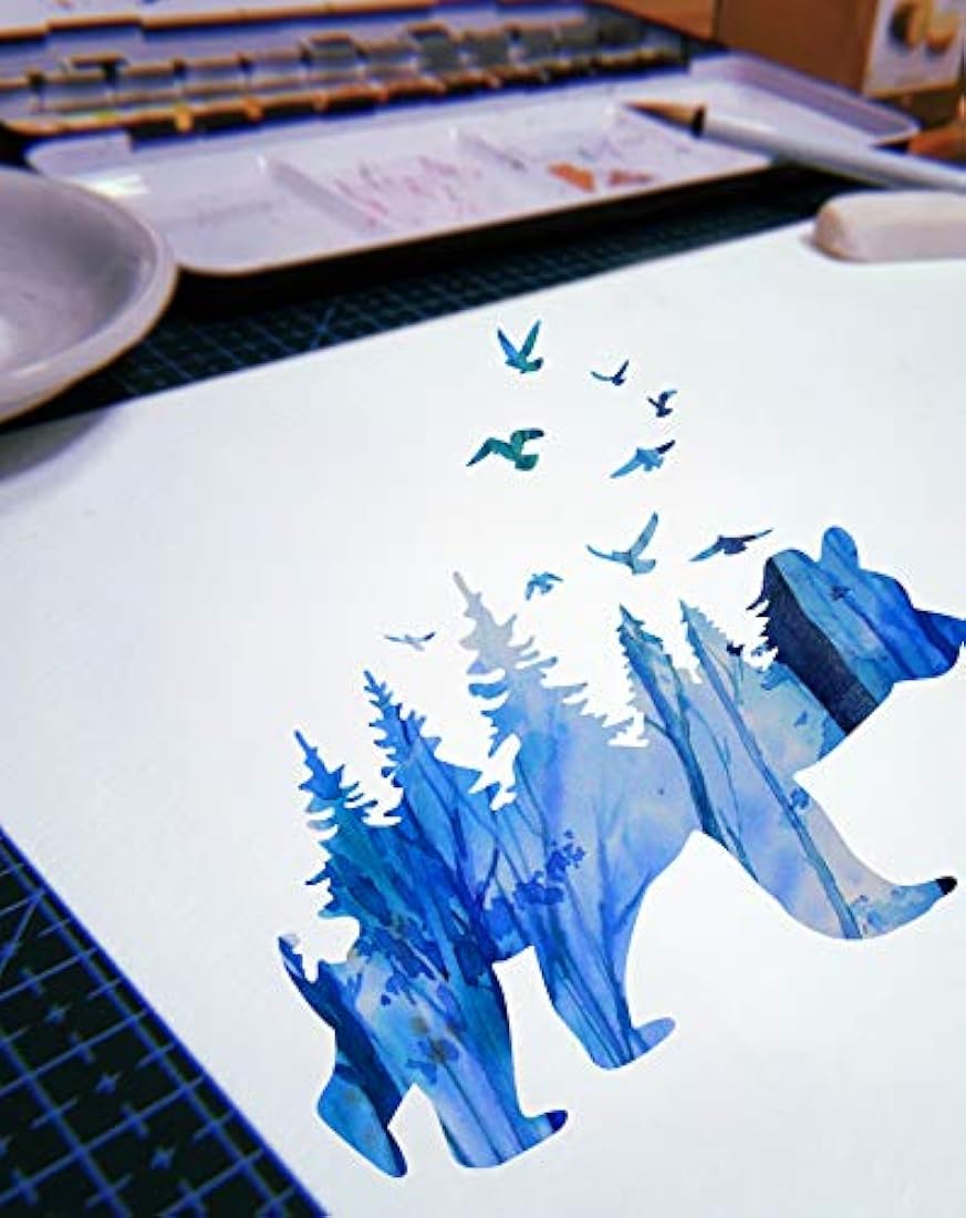 GSS Designs - Plantilla diseño de oso para pared (12x12)