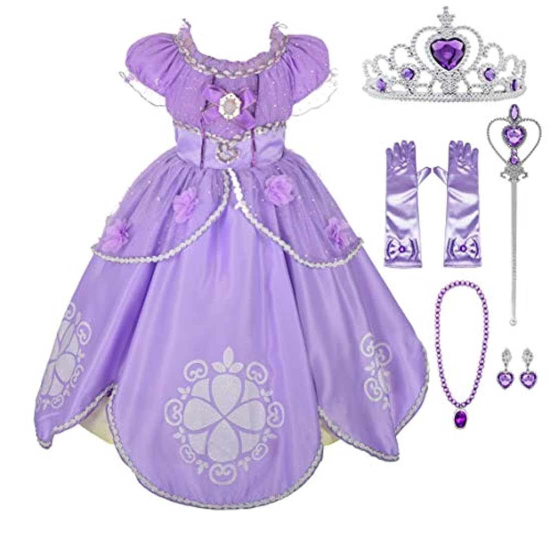 Lito Angels Disfraz de princesa para niña con accesorios
