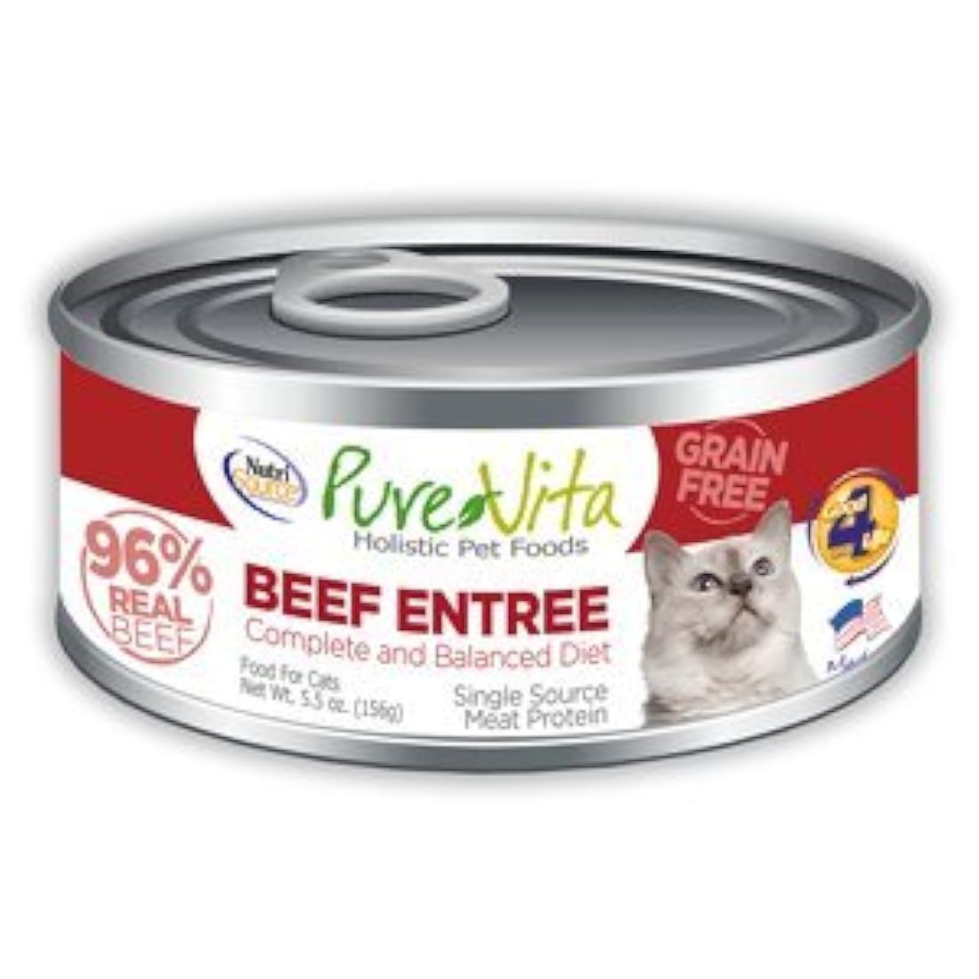 purevita Grain Free Beef & Beef Hígado Canned Cat Food