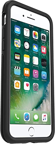 OtterBox Symmetry Series - Funda para iPhone SE de 3ª generación (2022), iPhone SE 2ª (2020), iPhone 8, iPhone 7 (no Plus) con protector de pantalla de vidrio templado, paquete - Embalaje a granel - Negro