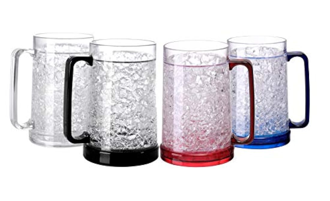 BC Inter - Juego de 4 tazas de hielo para congelador