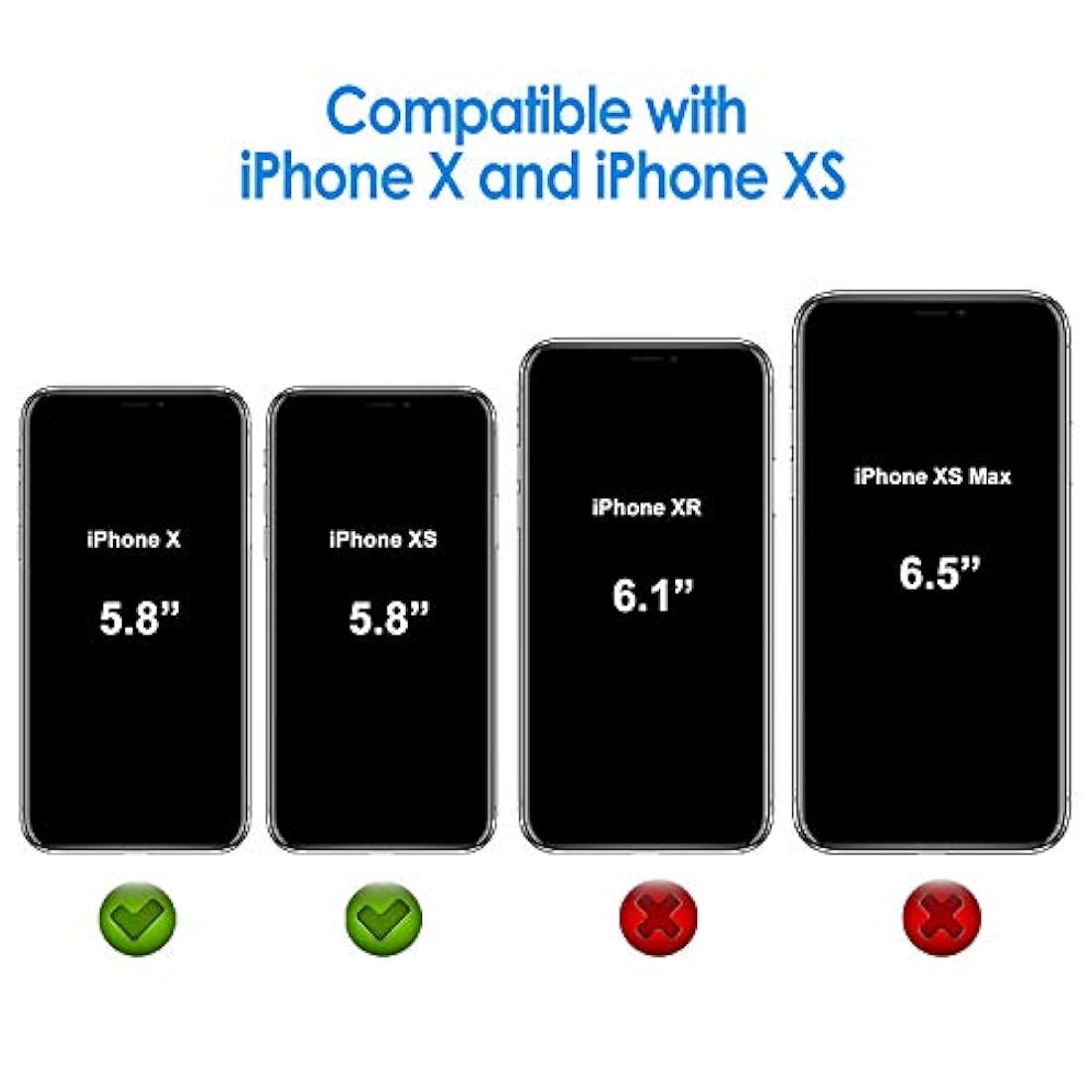 JETech - Carcasa para Apple iPhone X y iPhone X