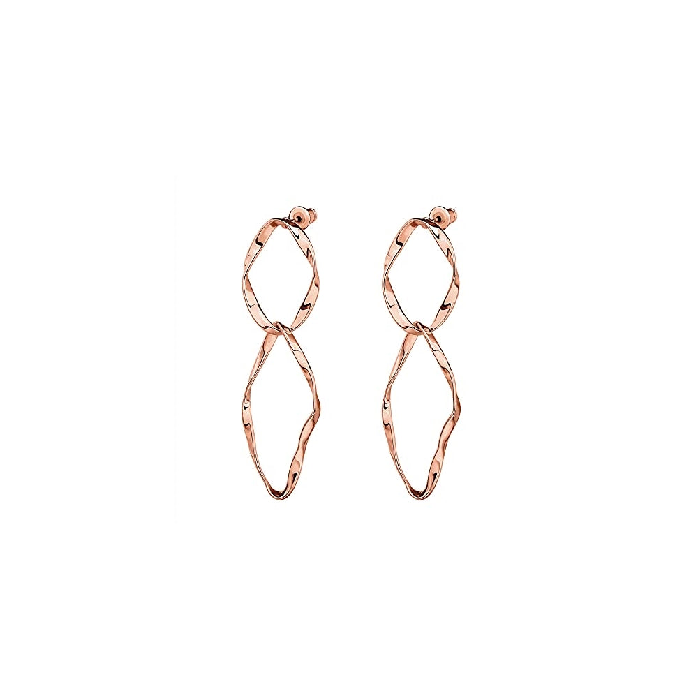 Aretes de argolla de plata para mujer