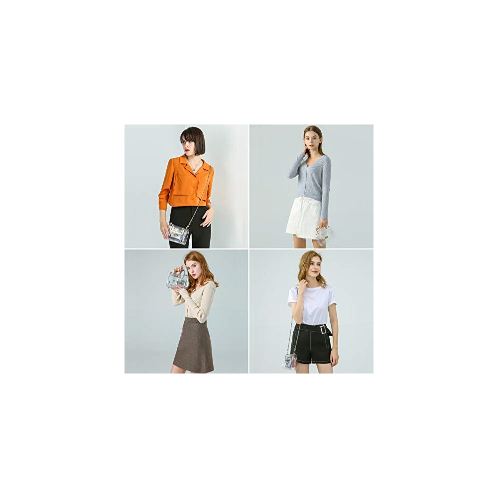 Bolsos transparente para mujer cruzado