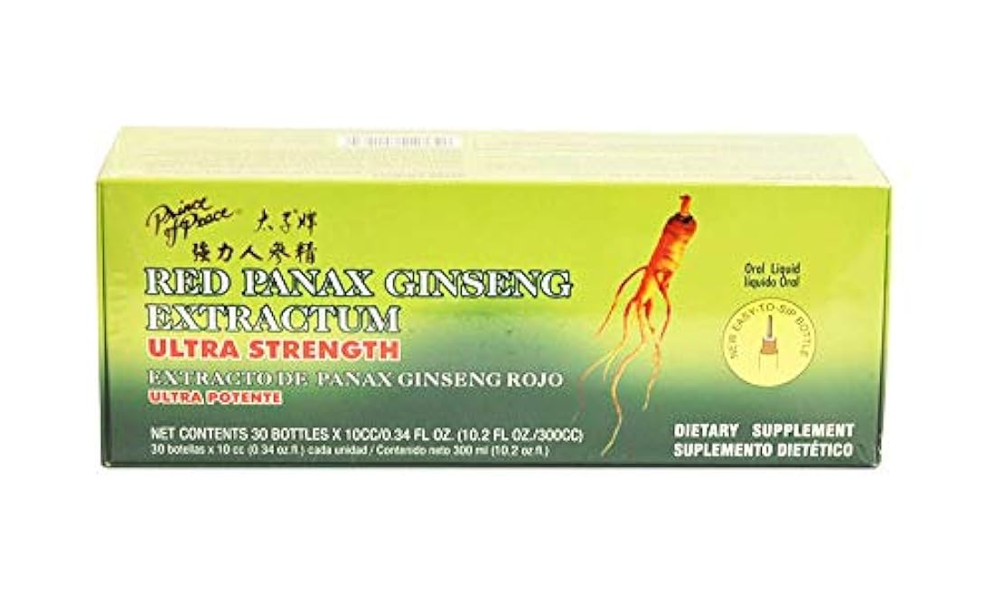 Prince of Peace Red Panax Ginseng Extracto Ultra Fuerza
