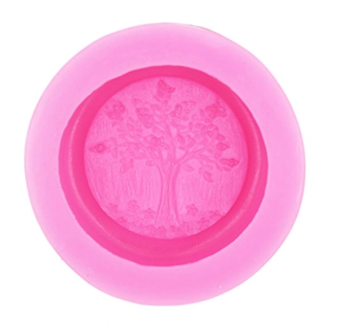Molde de silicona para jabón de árbol de la vida (S424)