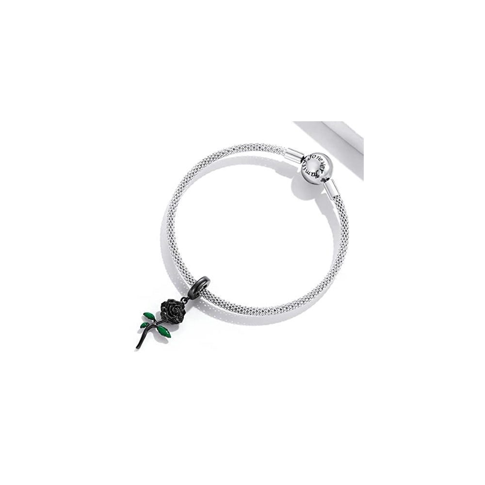 Dijes y Medallas de rosa para pulseras