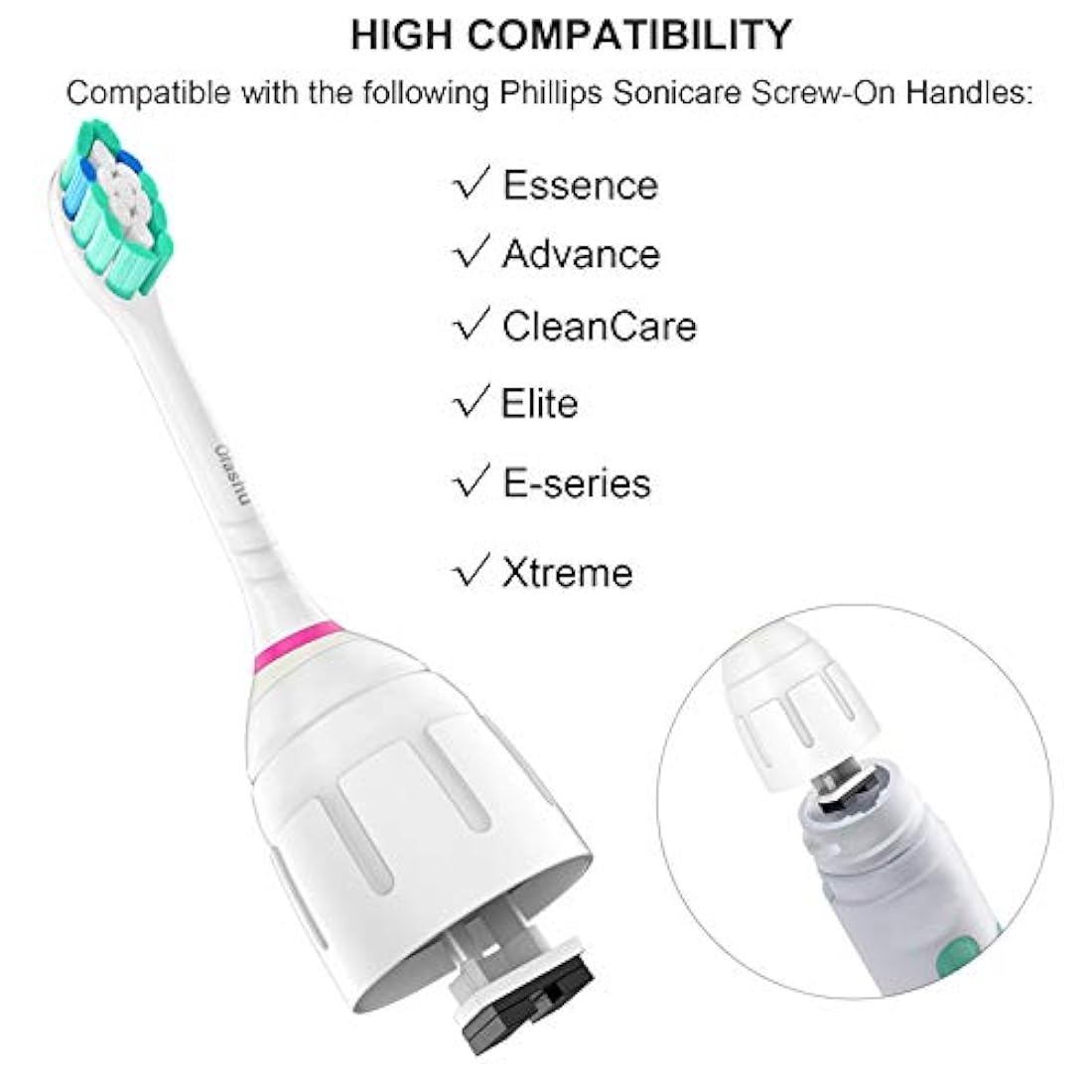 6 cabezales de repuesto para cepillo electronico