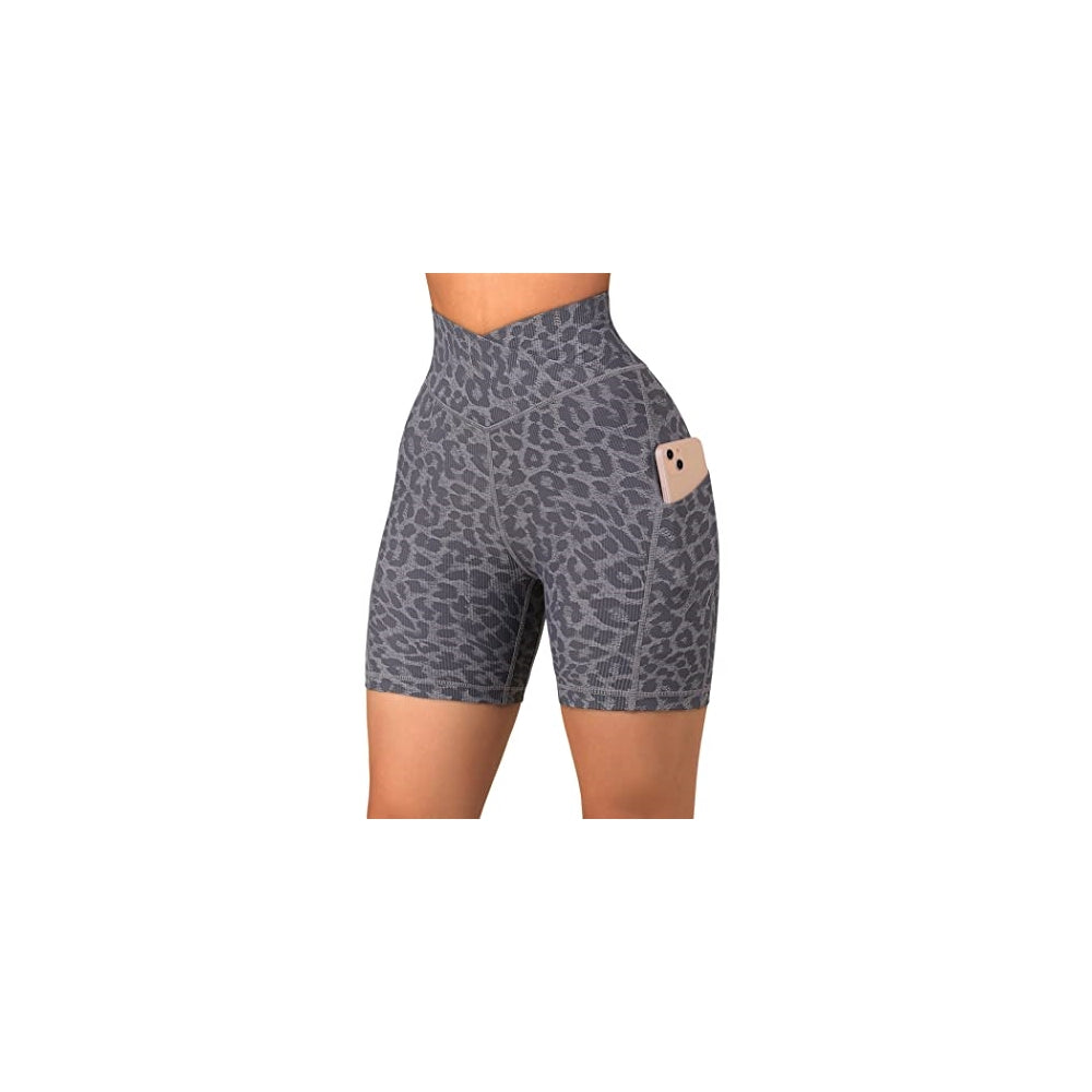 Shorts cortos de entrenamiento cruzado para mujer talla S