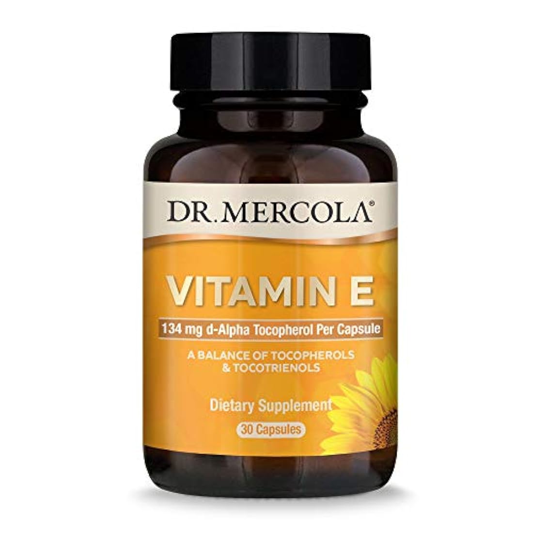 Dr. Mercola Vitamina E - 30 Cápsulas - Mezcla equilibrada