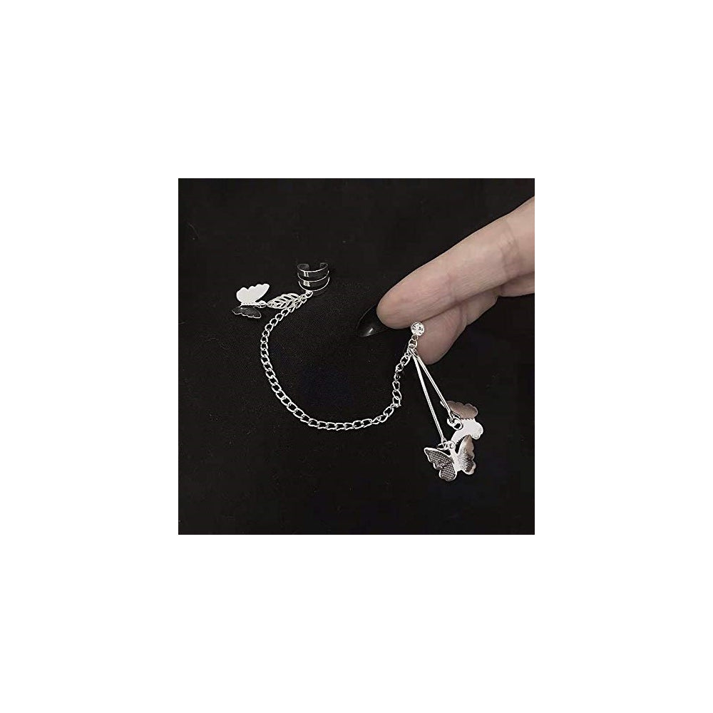 Aretes de cadena para mujer