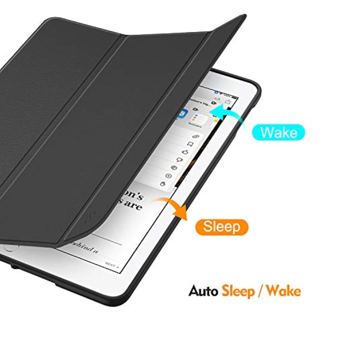 Funda para iPad 7ªgen de 10.2 2019 con soporte Negro Fintie