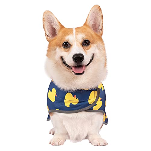 Chubasquero para perro con capucha y orificio para correa, correa ajustable para el vientre, tiras reflectantes, poncho ligero y resbaladizo para perros y cachorros pequeños, medianos y grandes