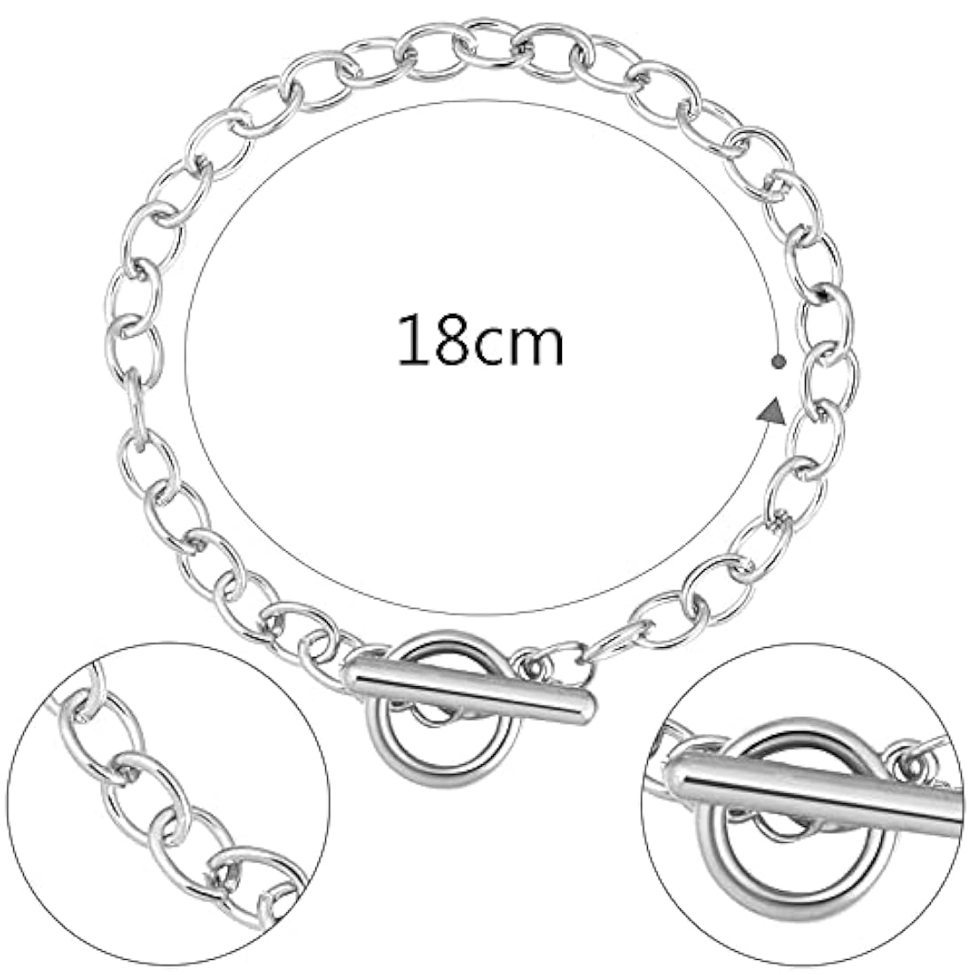 Pulseras y tobilleras 30 piezas de pulseras con cierre