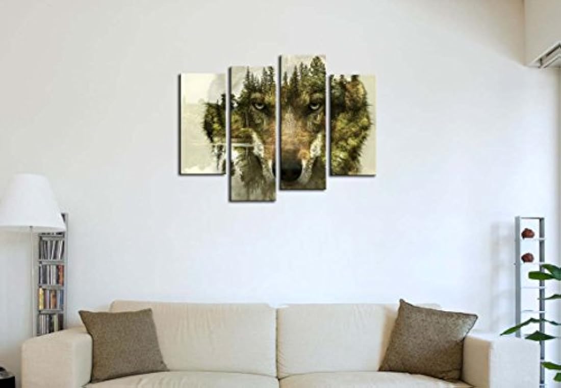 lienzo de 4 unidades pintura para decoración del hogar,