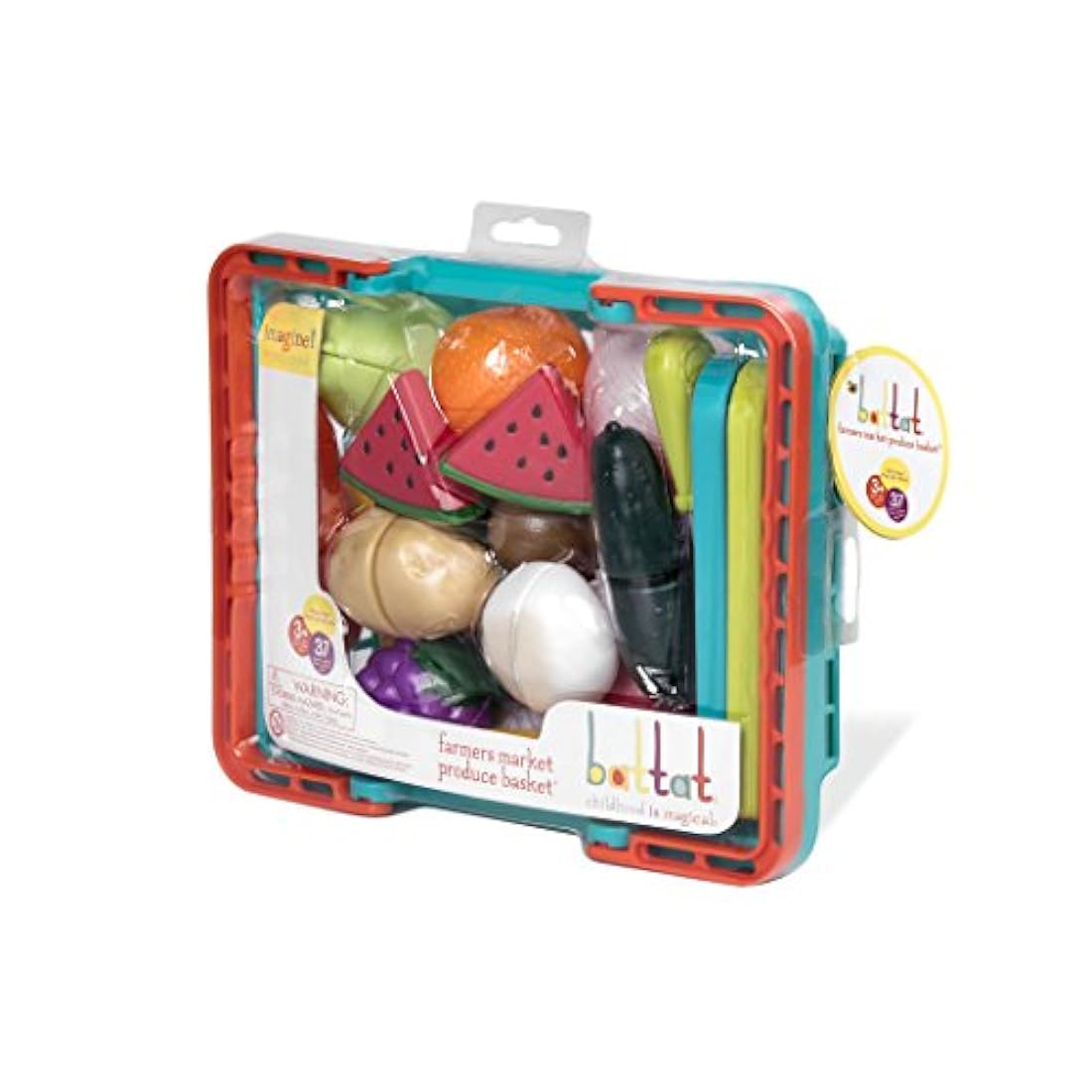 Juego de juguetes de frutas y vegetales para comer y cortar