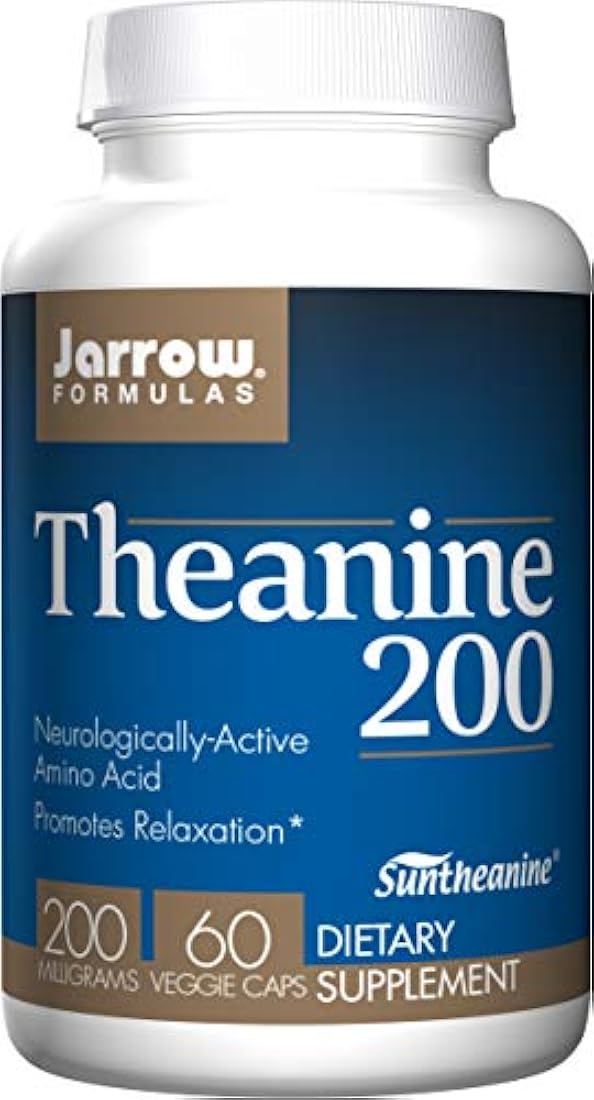 Teanina, promueve la relajación, 100 mg, 60 tapas, THE200