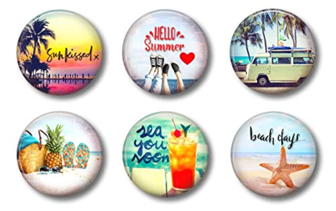 Imanes decorativos y divertidos estilo verano