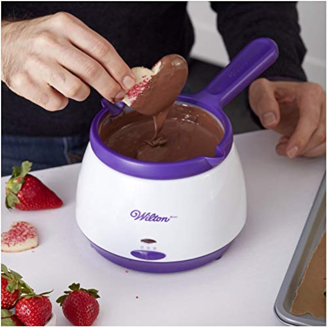 Wilton  derretidora profesional de chocolate, Blanco,