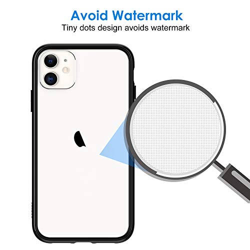 JETech - Funda para iPhone 11 (2019), 6.1 pulgadas, cubierta a prueba de golpes, parte trasera transparente anti rayones