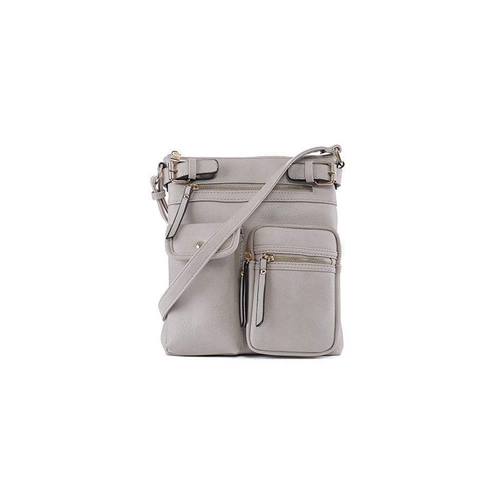 Bolso tipo bandolera para mujer liviano con bolsillos