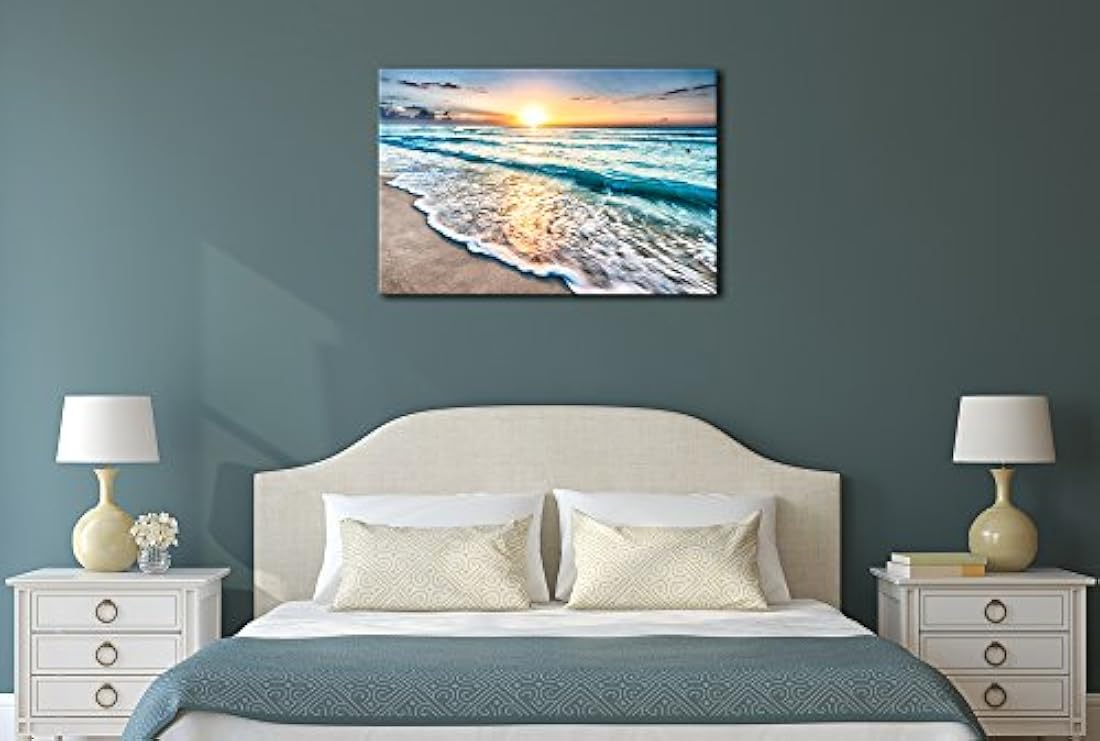 Wieco Art Sea Waves HD Lienzo impreso moderno arte de pared