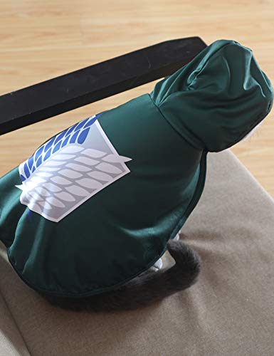 Impoosy - Disfraz de Halloween para gatos, prenda divertida para cachorros, prenda cosplay para gatitos, traje para perros pequeños (talla S)