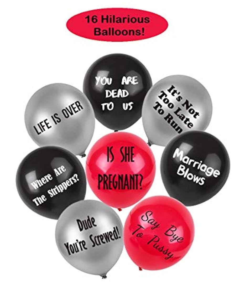 Decoración de despedida de soltero 26 piezas. Marca Pyle