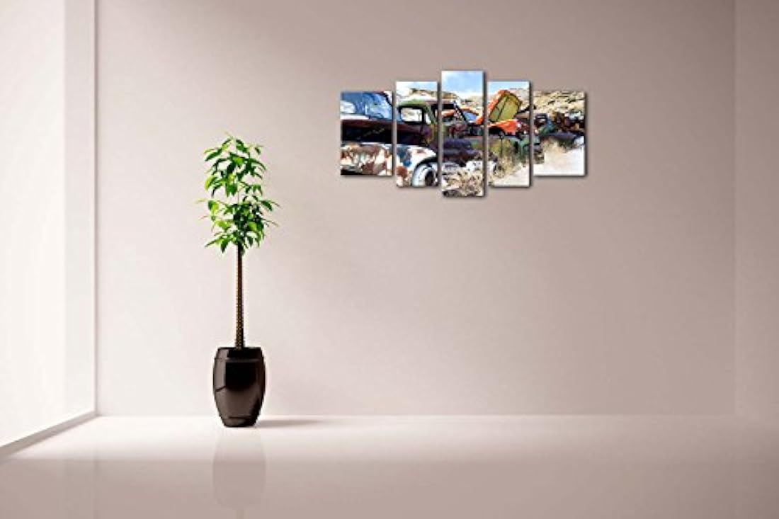 Cuadro de pared con 5 paneles antiguos clásicos y vintage