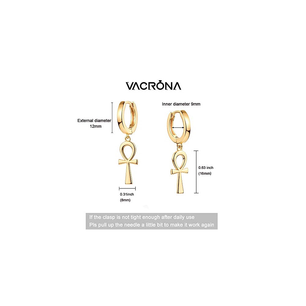 Aretes contra el mal de ojo de aro chapados en oro