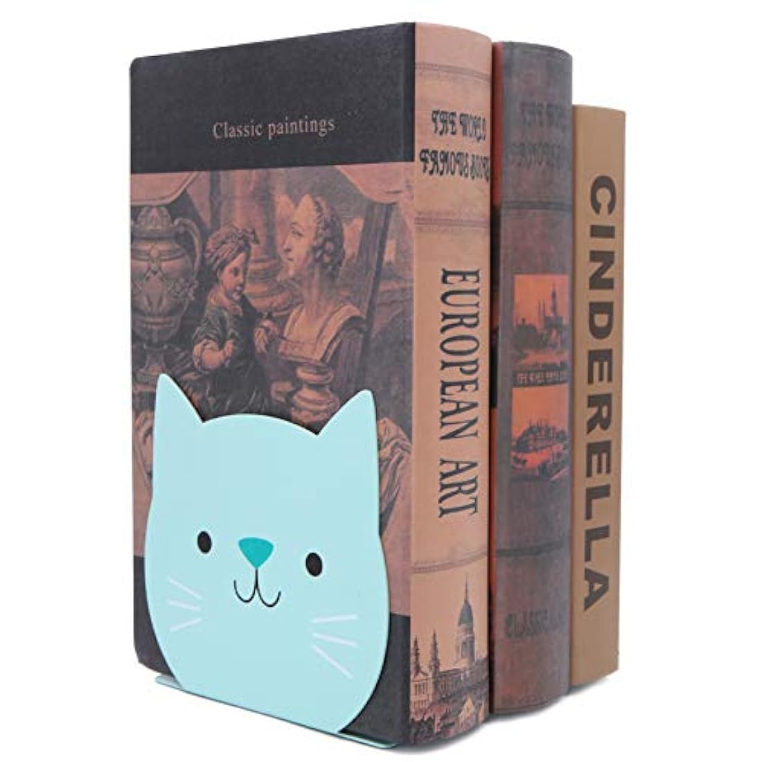 Sujetalibros patrón de gato niños libro de estudiantes