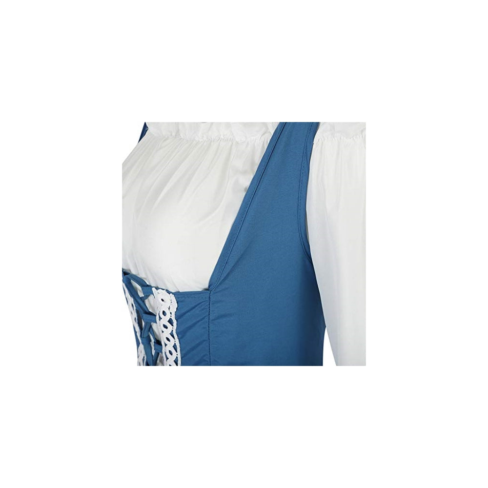 Disfraces renacentista para mujer azul talla S