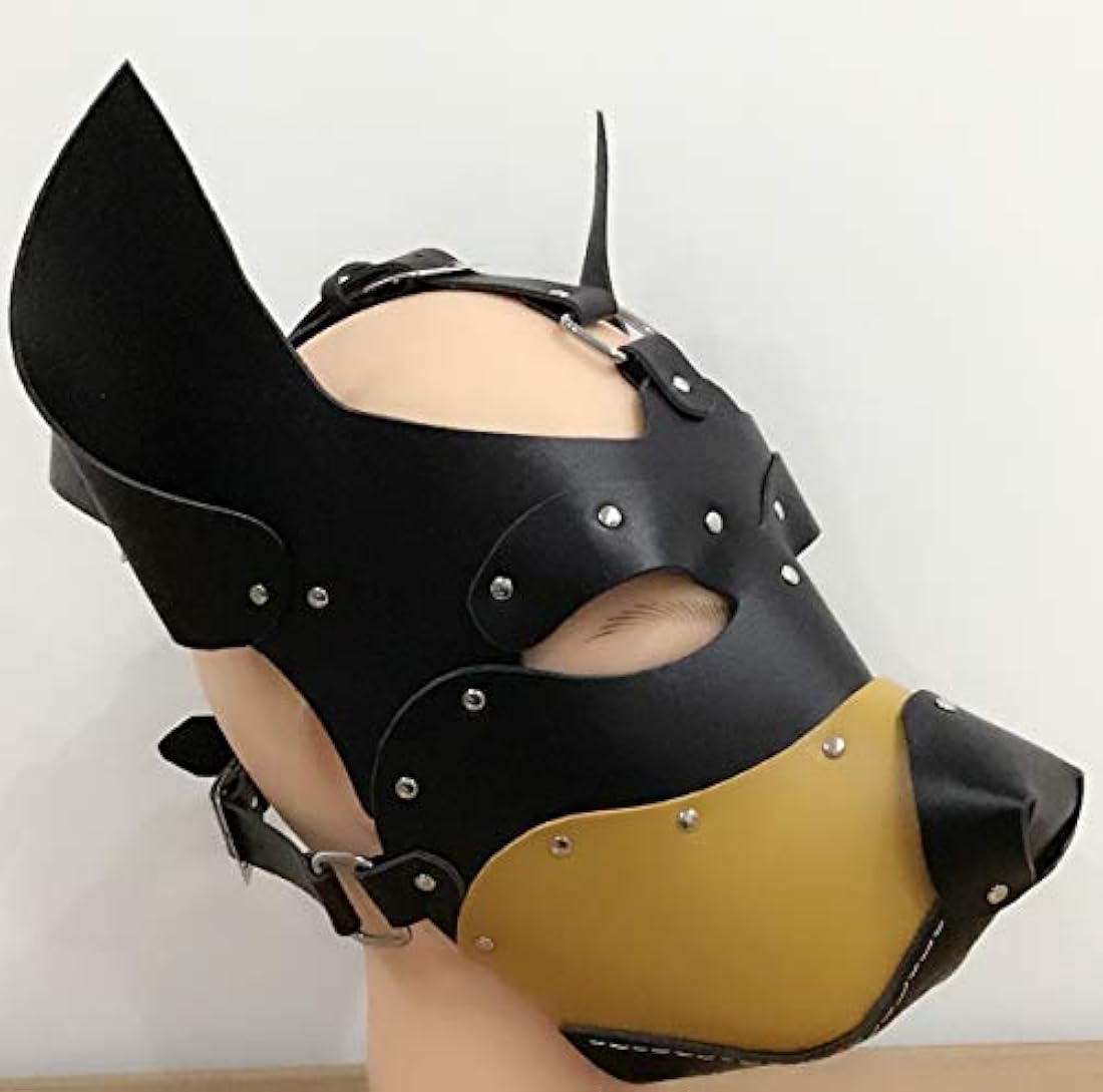 Disfraces - Mascarilla de perro hecha a mano