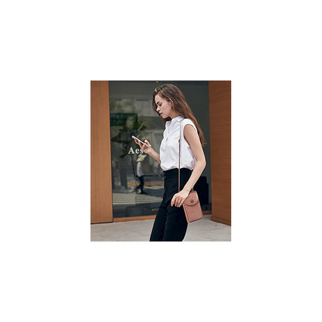 Bolsos cruzada para mujer de cuero cartera para teléfono