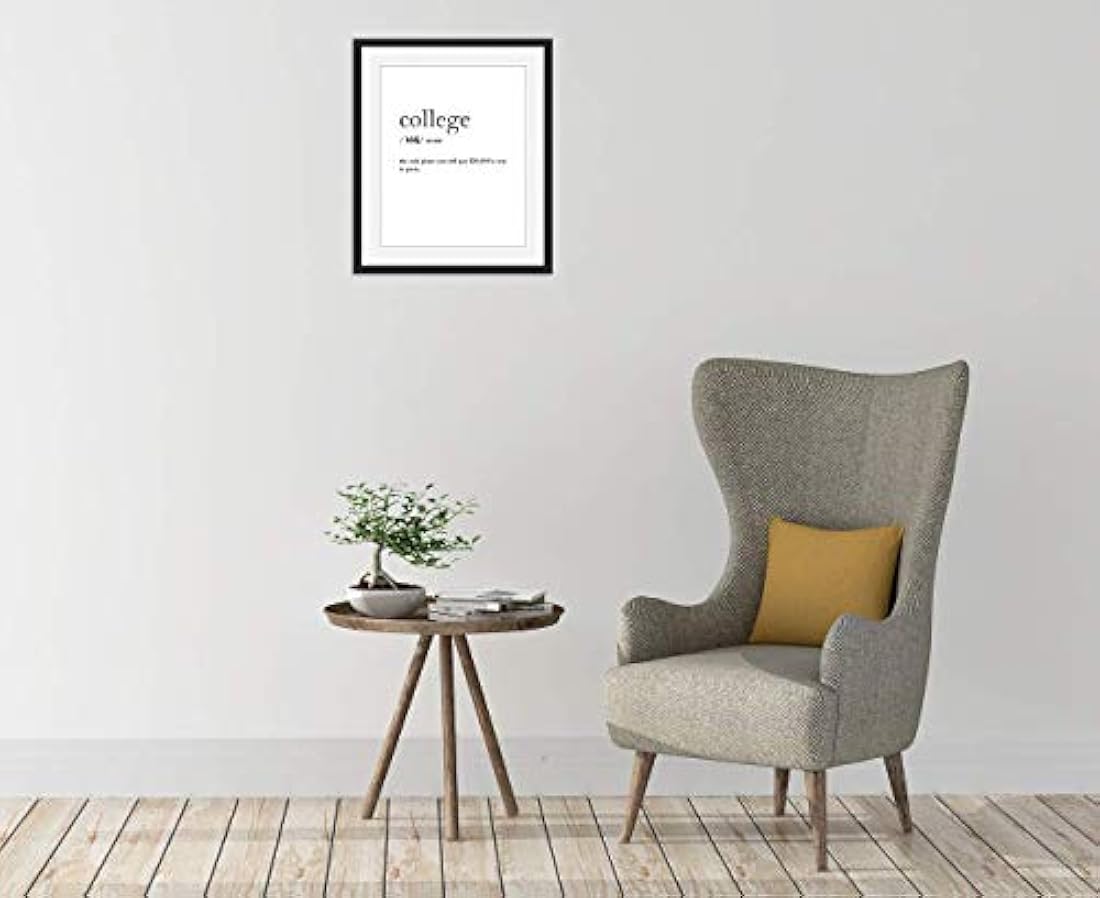 Impresión de arte de pared de tipografía sin marco