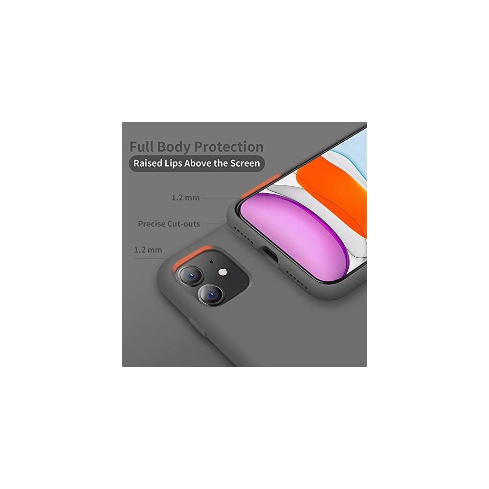 Fundas y Estuches para iPhone 11 de silicona Gris