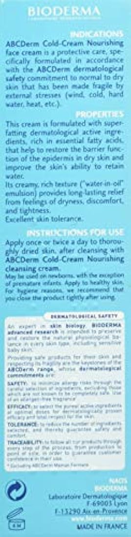 Bioderma ABCDerm Crema hidratante facial para bebés y niños